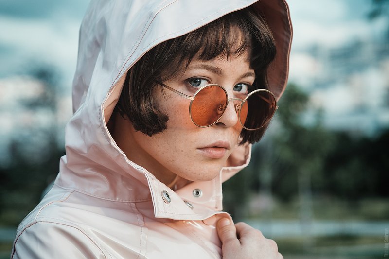 девушка, портрет, милая, cute, girl, portrait, glasses, очки Masha фото превью
