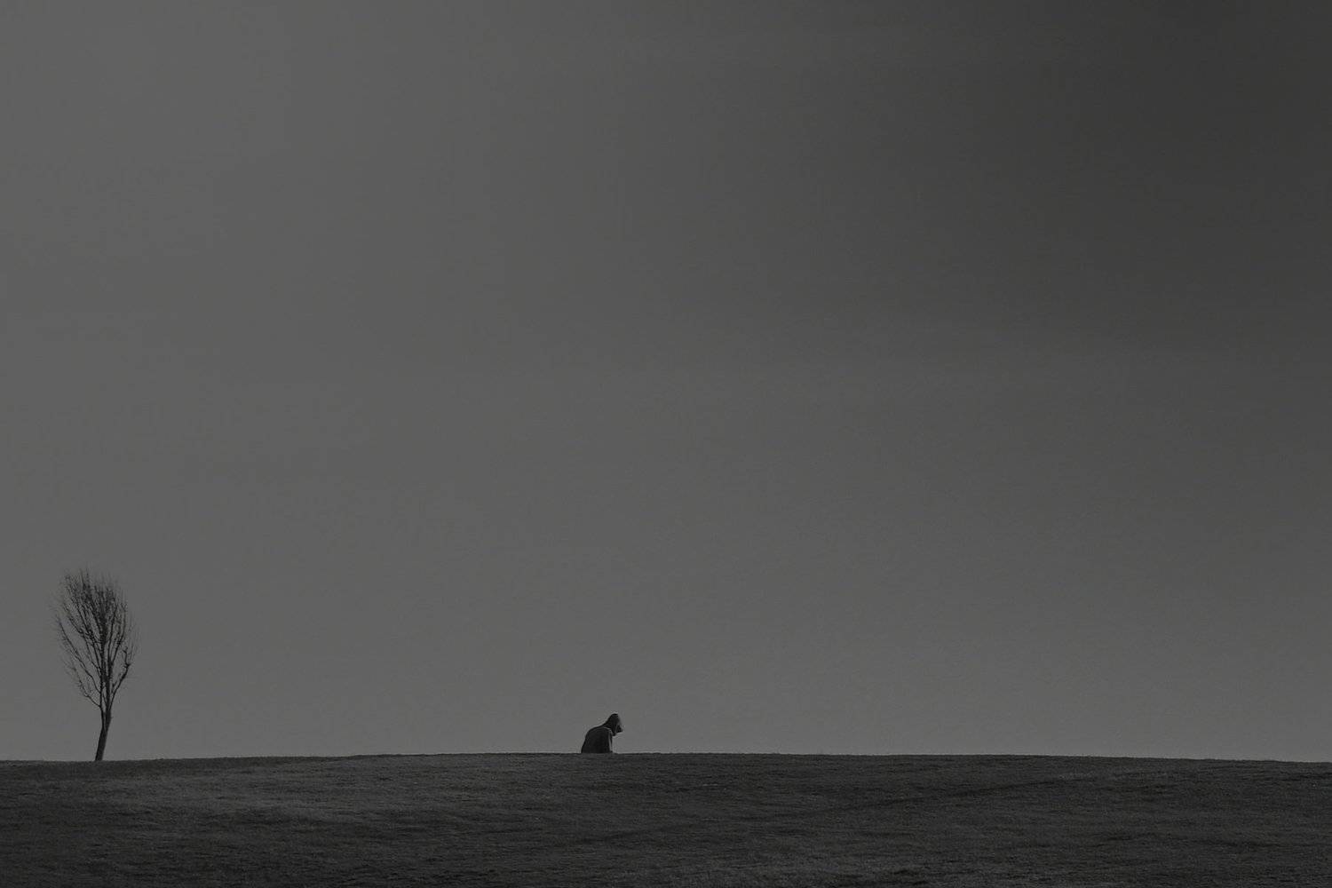 silhouet black and white people, vladimir algazin