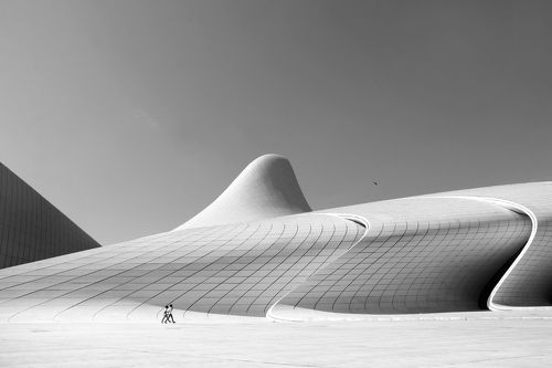 The building and the shadows