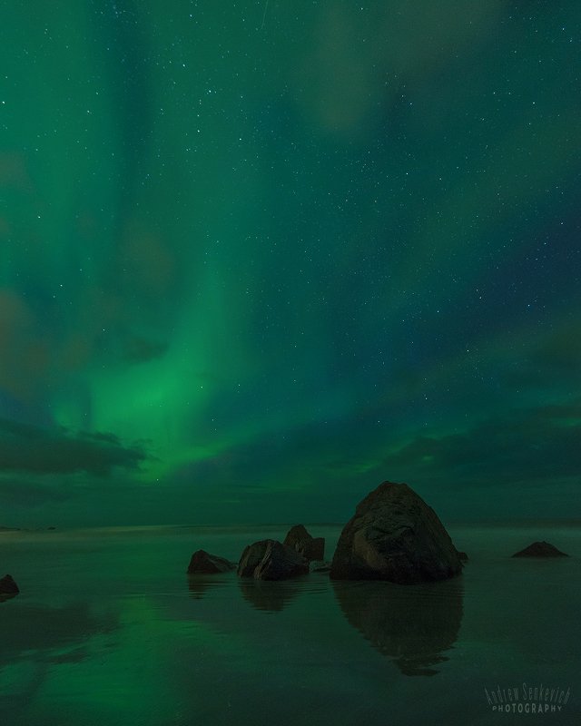 лофотены, lofotens, северное сияние, aurora Лофотены. Сияние 4. =) фото превью