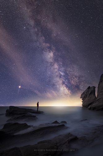 Dialogue under the stars.