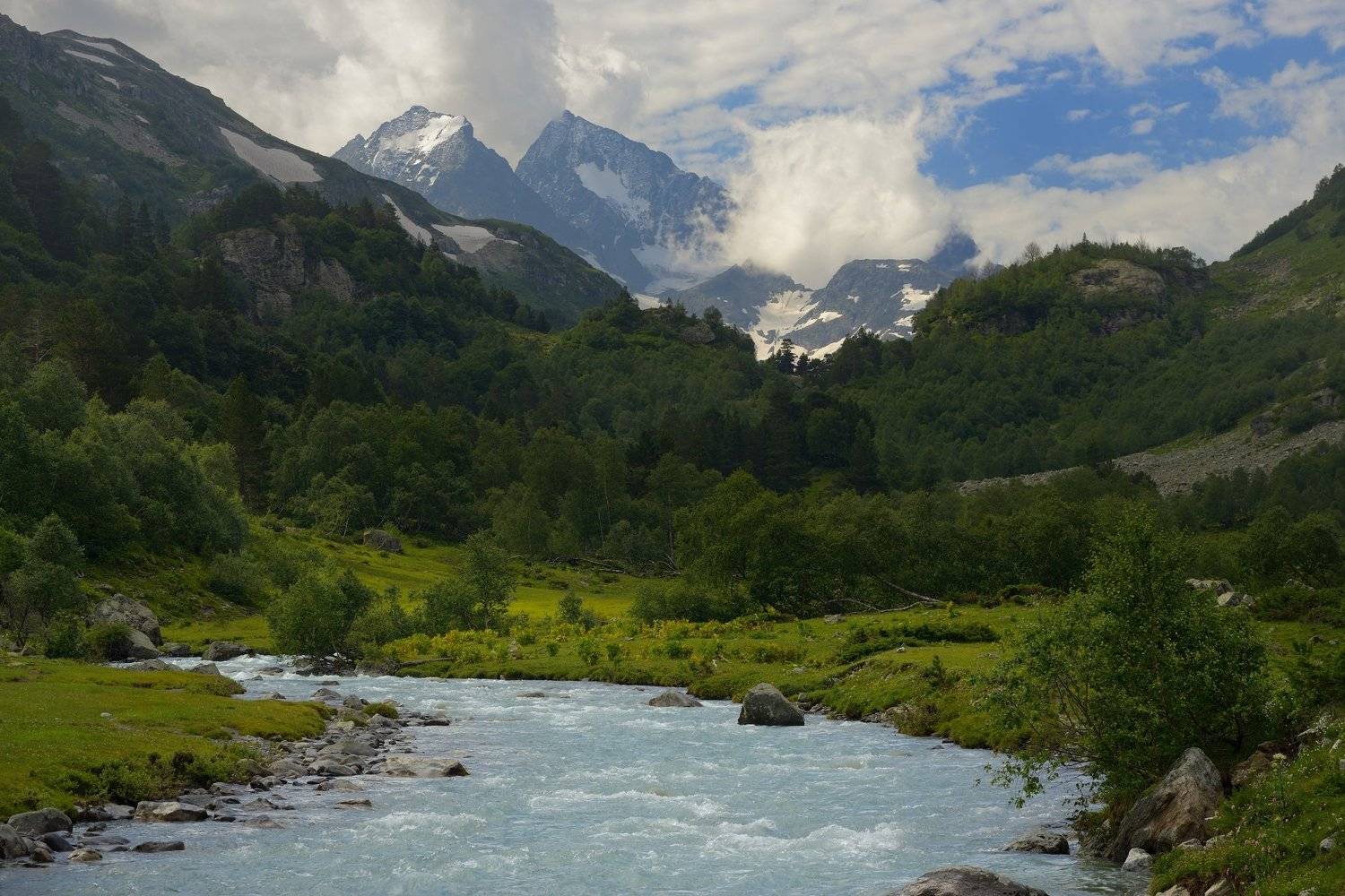 горы лето кавказ река маруха, Александр Жарников