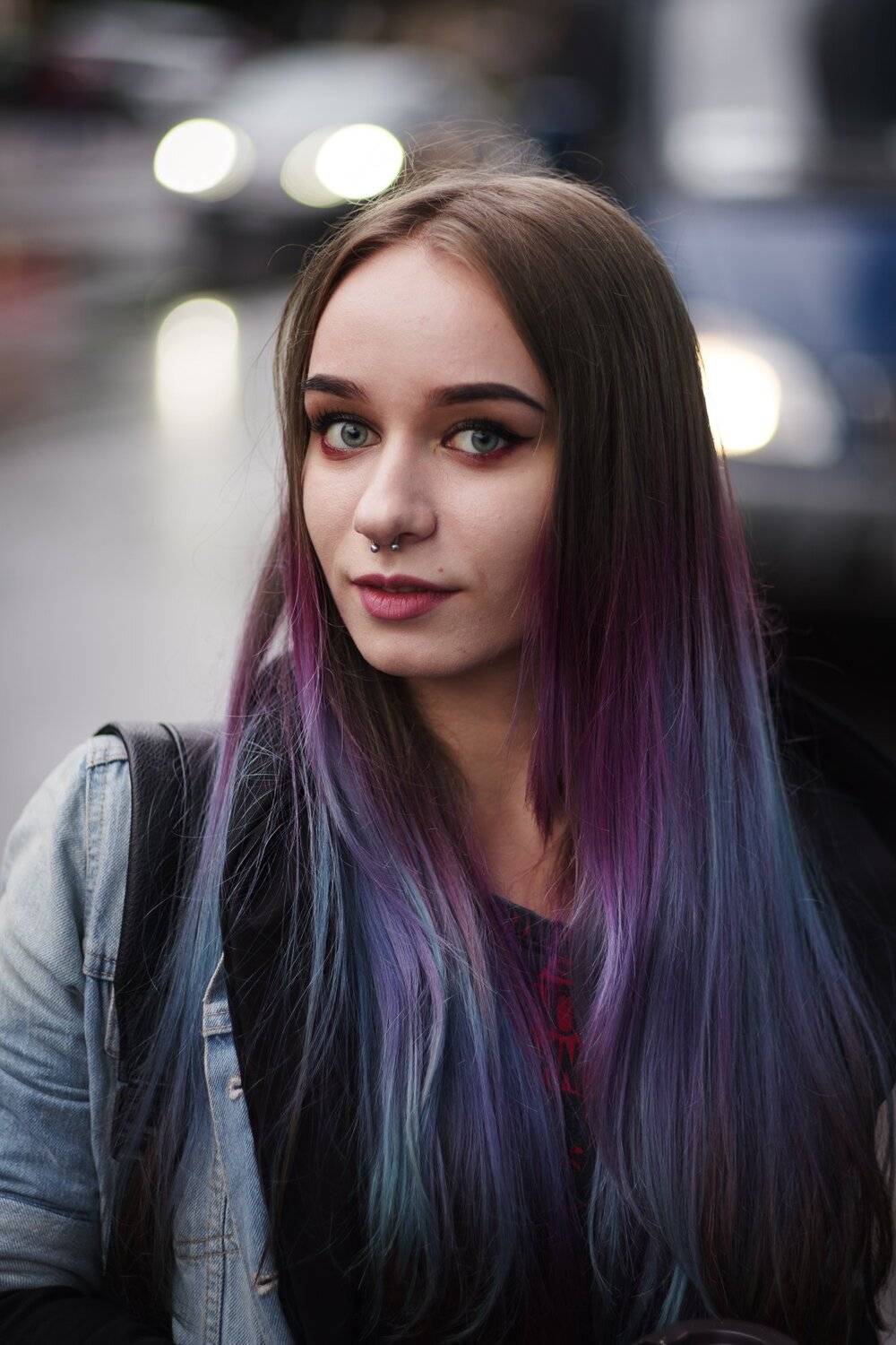 портрет, цветные волосы, Алексей Егоров