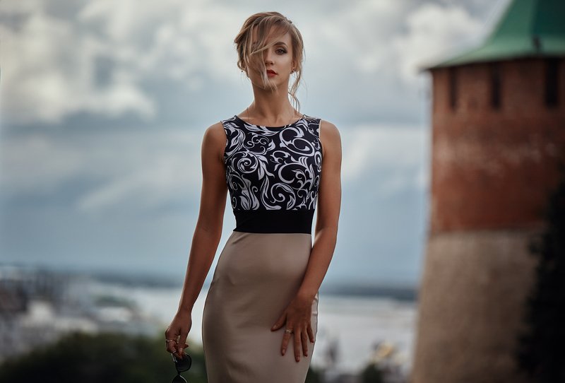 портрет,город,девушка,красотки, Верона фото превью