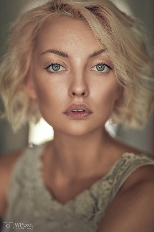portrait women eyes blonde women by wpixel (More Than Beauty) фото превью