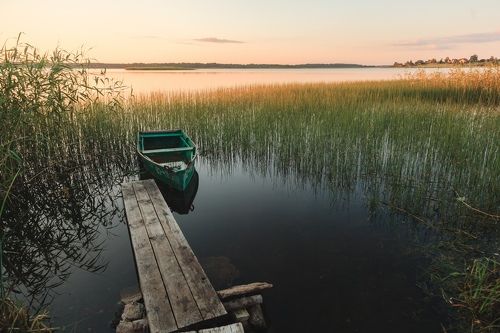 Утро на озере