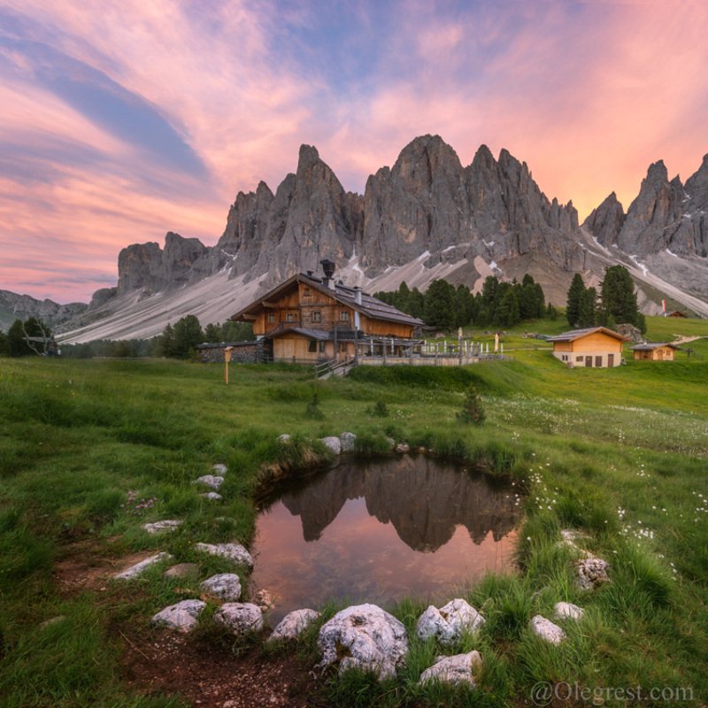 Закат в Доломитах фото превью