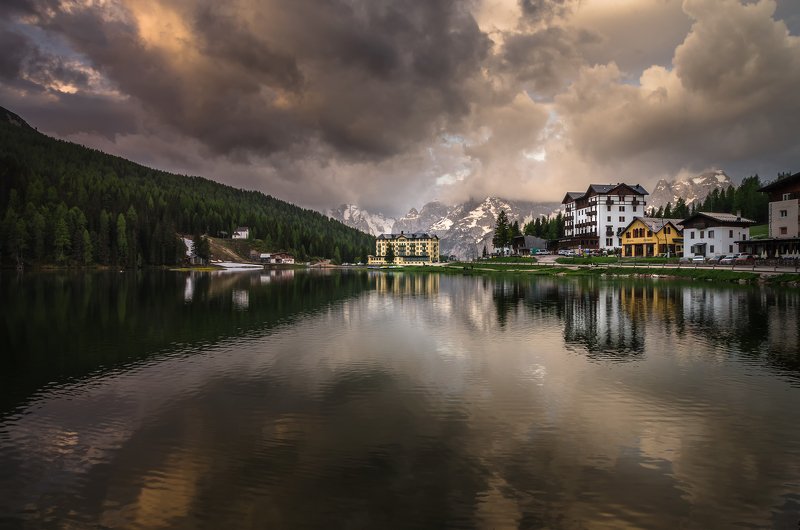 First light / Misurina lake фото превью