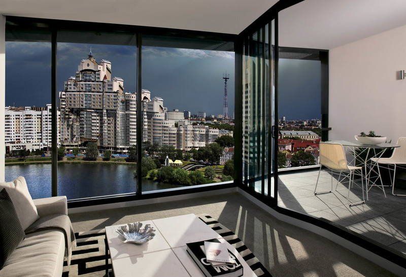 беларусь, город, минск, вечер, фотосфера-минск Красивый вид из окна фото превью