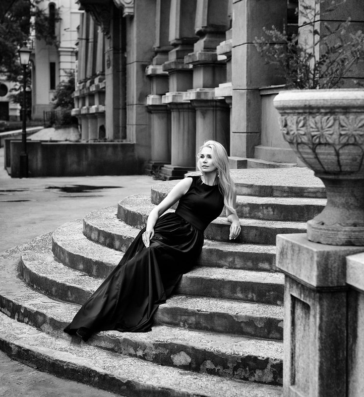 черно-белое, женщина, портрет Татьяна фото превью