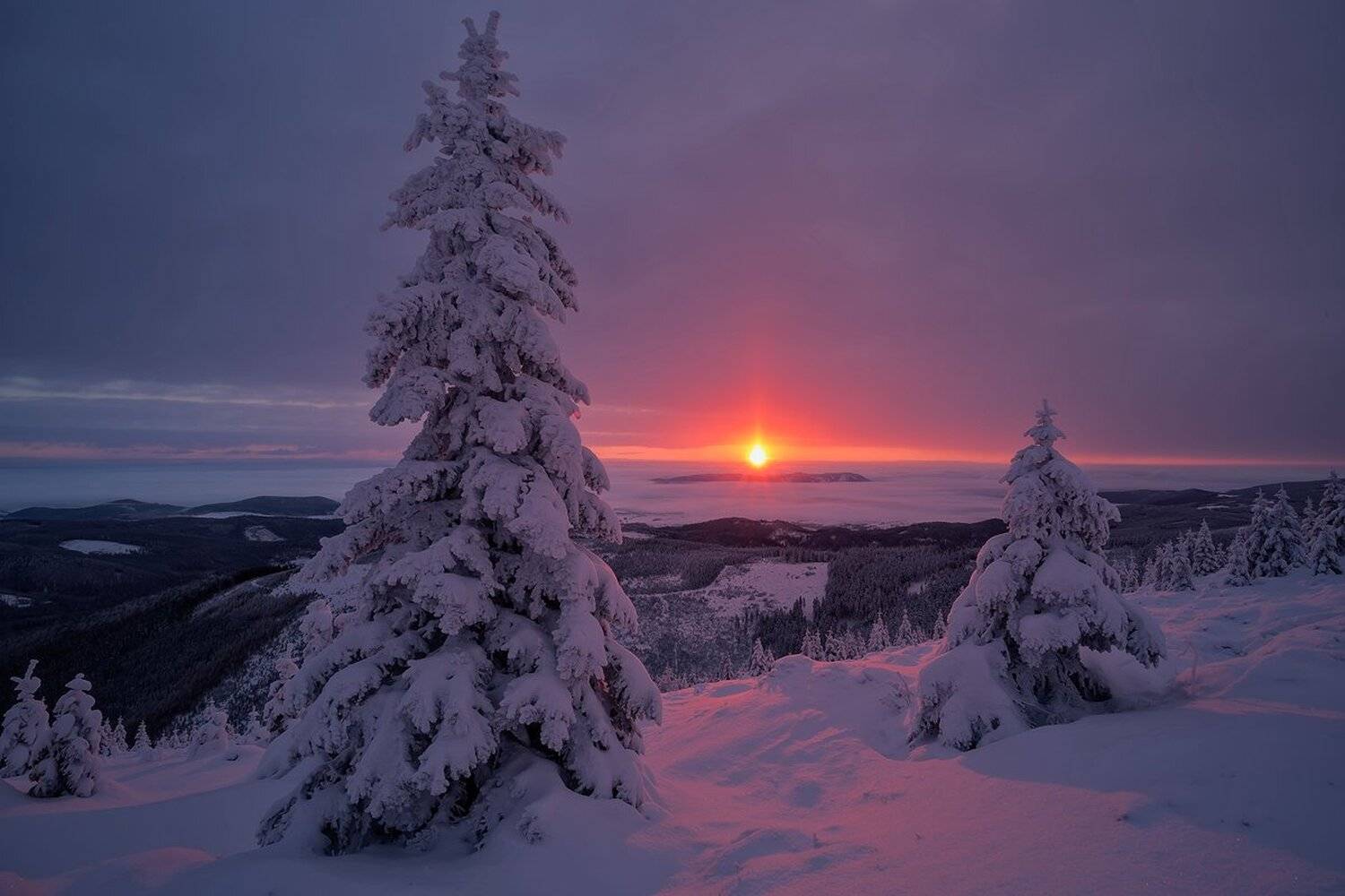 landscape,canon,sunrise,winter,mountains, Iza i Darek Mitręga