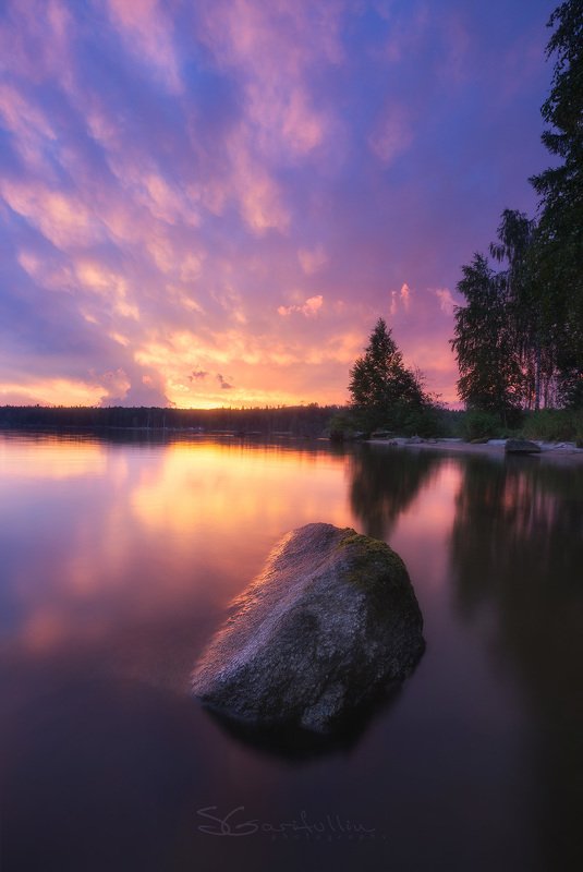 Таватуй, Урал, Средний Урал, восход Акварель Урала. Таватуй. фото превью