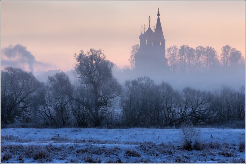 россия, ивановская обл, дунилово Уходит ночь туманная фото превью