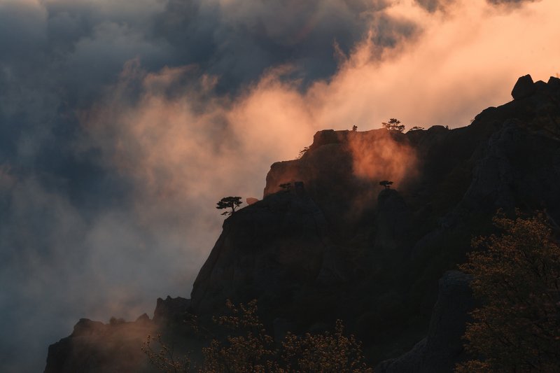 Крым, Демерджи Закат на Демерджи фото превью