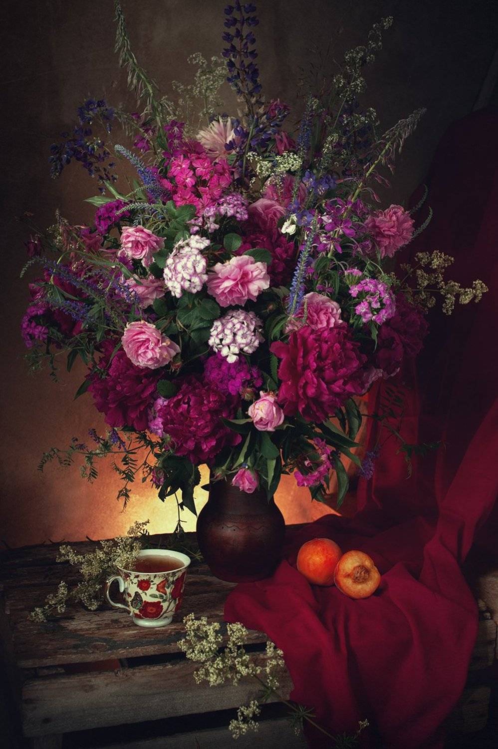 лето, натюрморт, цветы, Бабинцева Мария