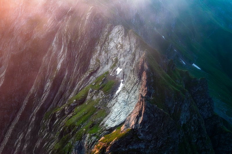 landscape, expression, fog, mist, romania, sunrise, ridge Dragon\'s Back фото превью