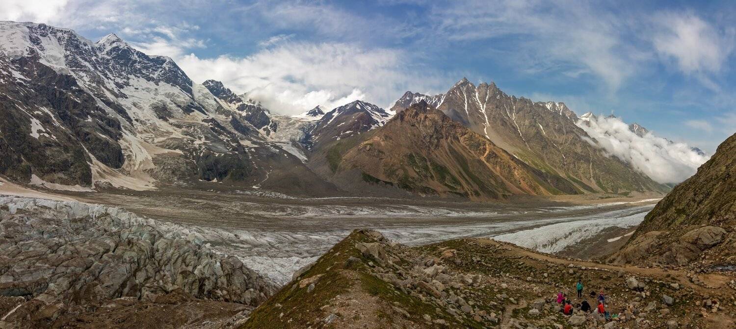 кавказ, ледник, горы, ночевки, Эстелла