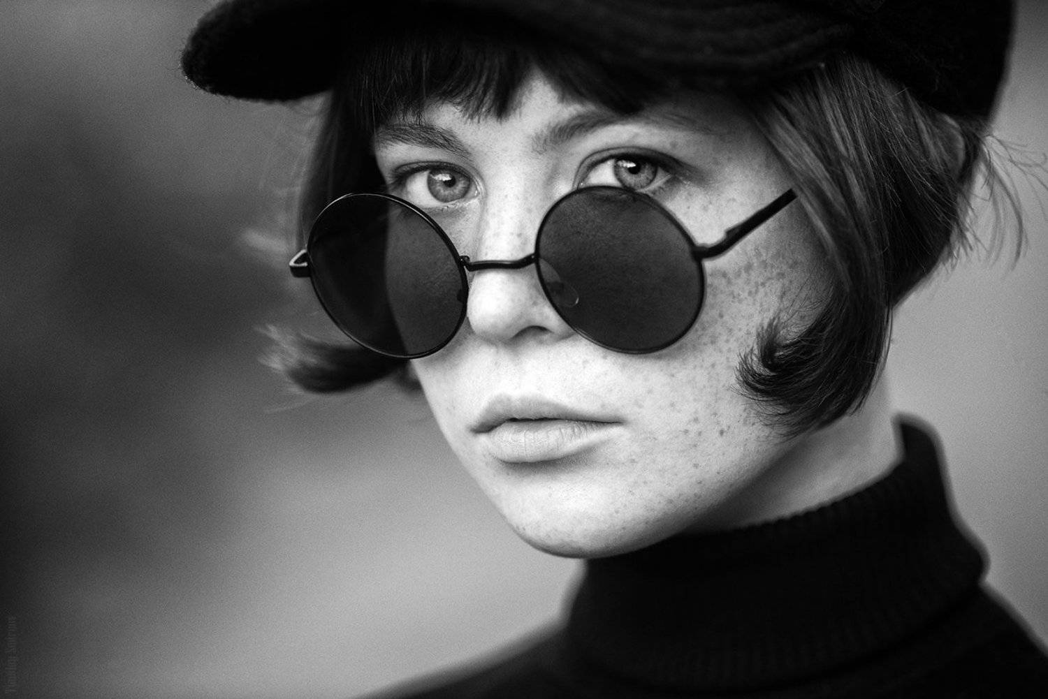 девушка, портрет, милая, cute, girl, portrait, glasses, очки, Тимофей Смирнов