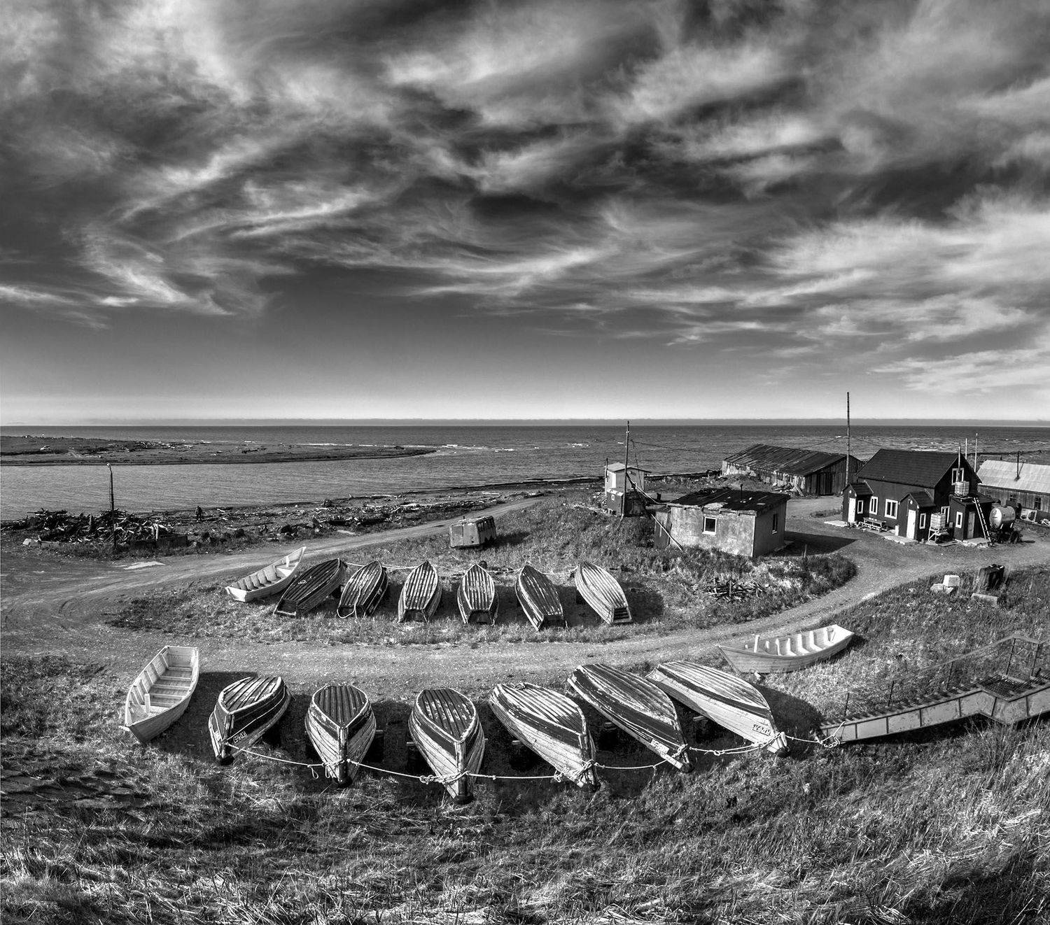 сахалин, лодки, рыбацкий стан, рыбалка, Анатолий Макоедов