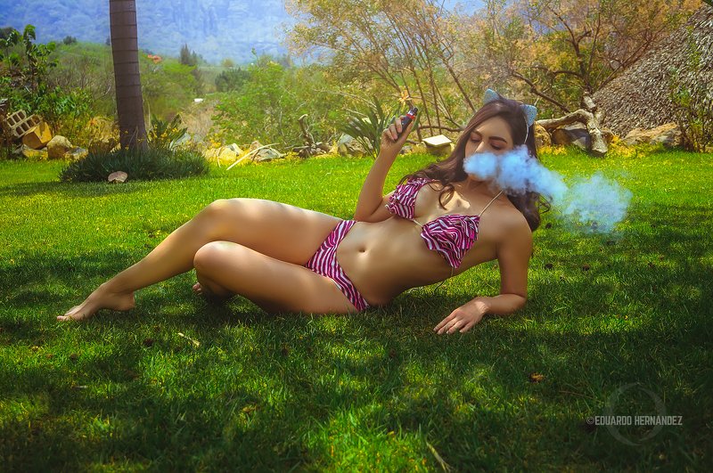 portrait, model, cdmx, hdzphoto, green, Vapes of Duty: Mar. фото превью