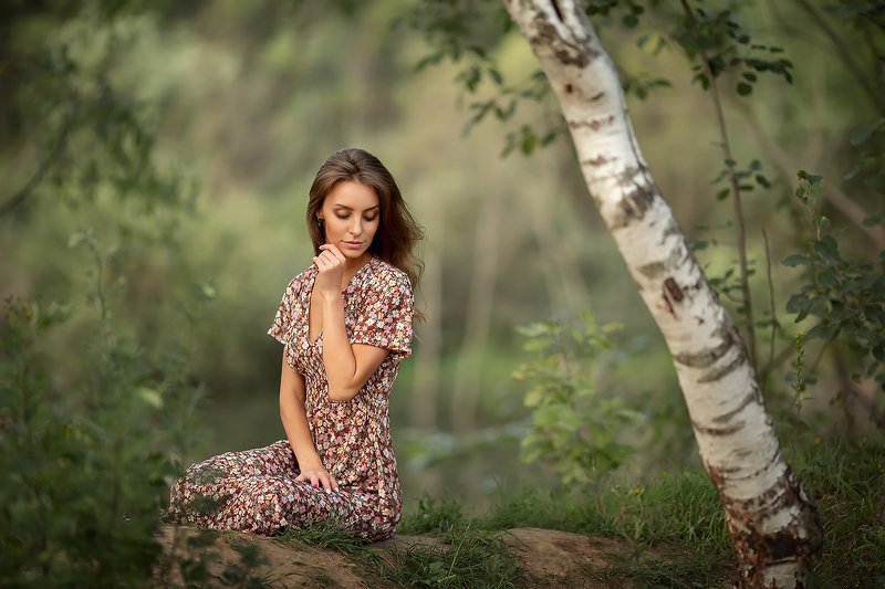 девушка береза *** фото превью
