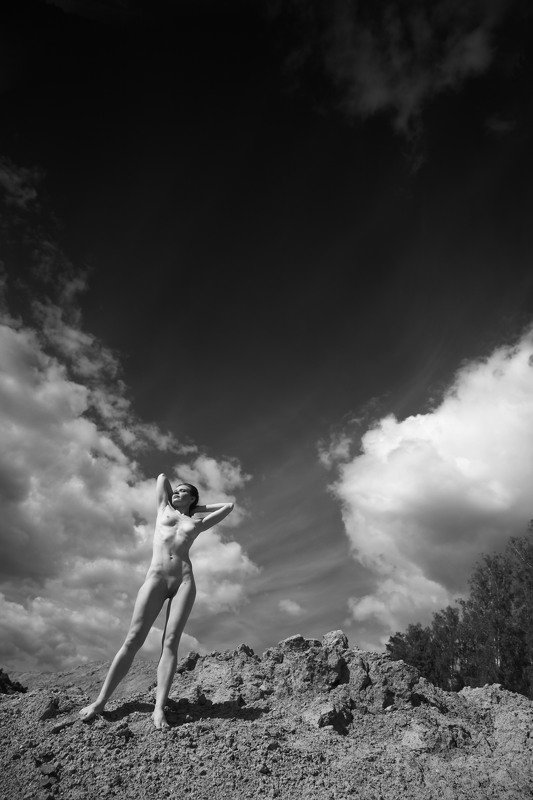 тело девушка обнаженка body кожа грудь природа лес ню Вздох фото превью