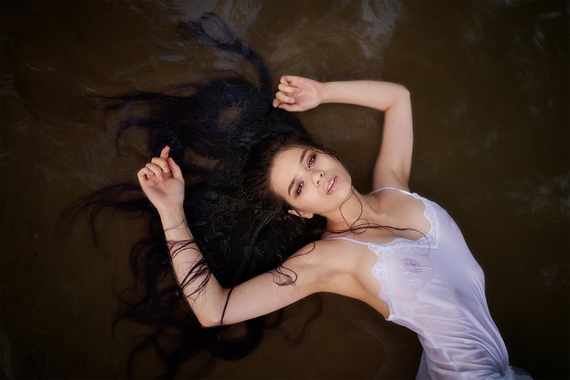 ню, девушка, цветок, юность, тело, красота, загар Майя фото превью