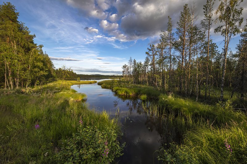 швеция Северное озеро фото превью