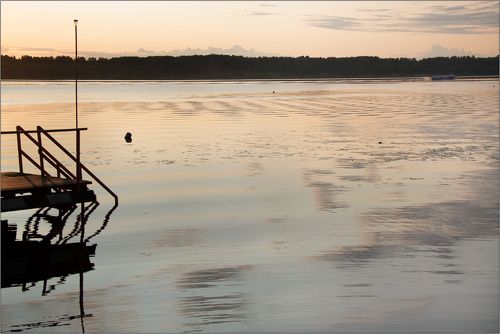 Геометрия заката на Волге