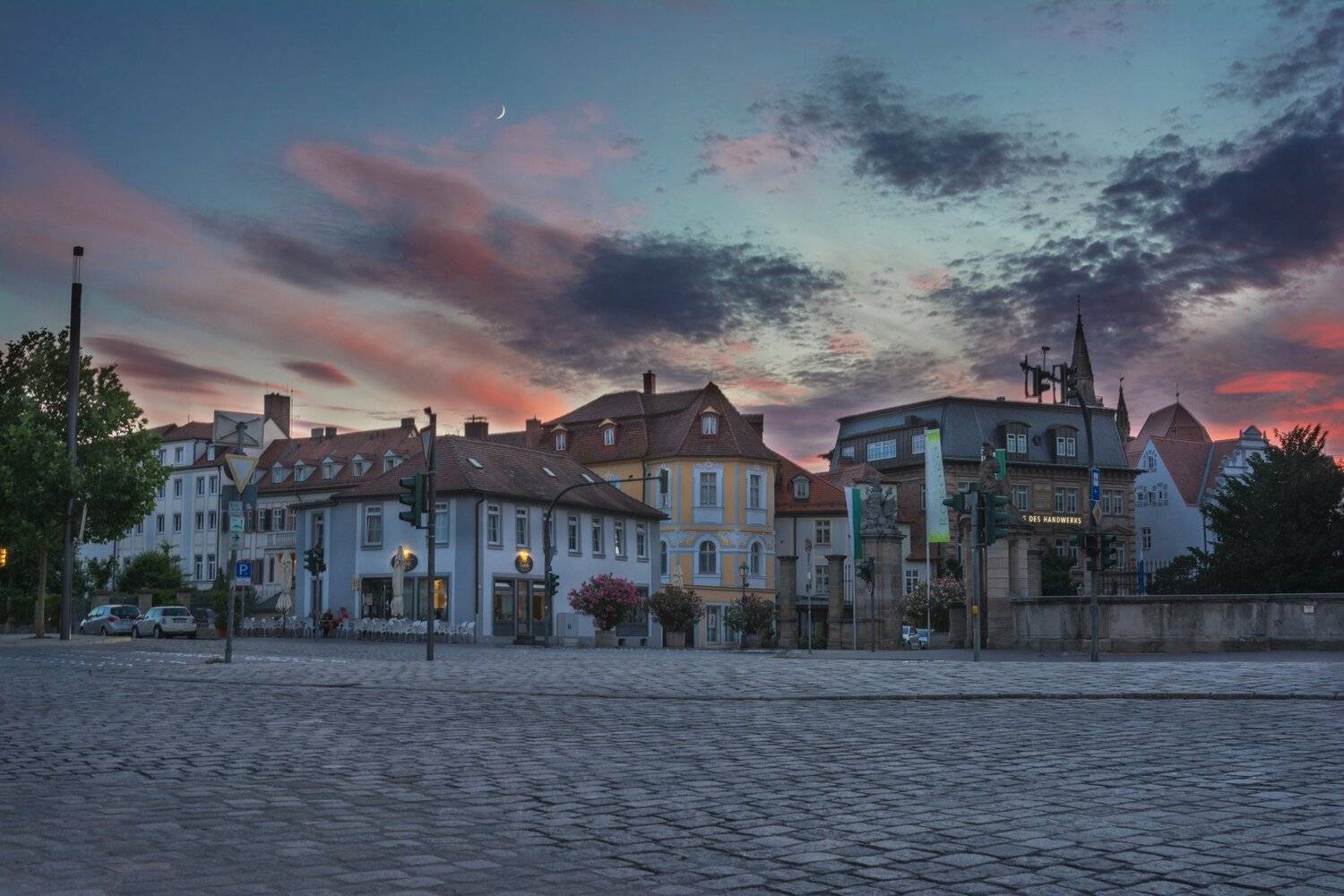 The sunset in Ansbach. Автор: Сергей Ослопов , Сергей Ослопов