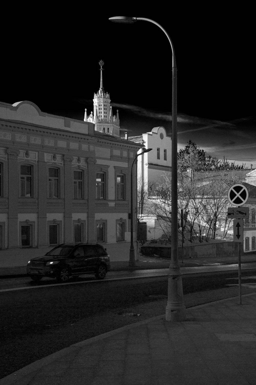 москва, москва-река, река, зарядье, набережная, город, столица, котельническая набережная, высотка, чб, городской пейзаж, bw, black and white, moscow, Андрей Репин