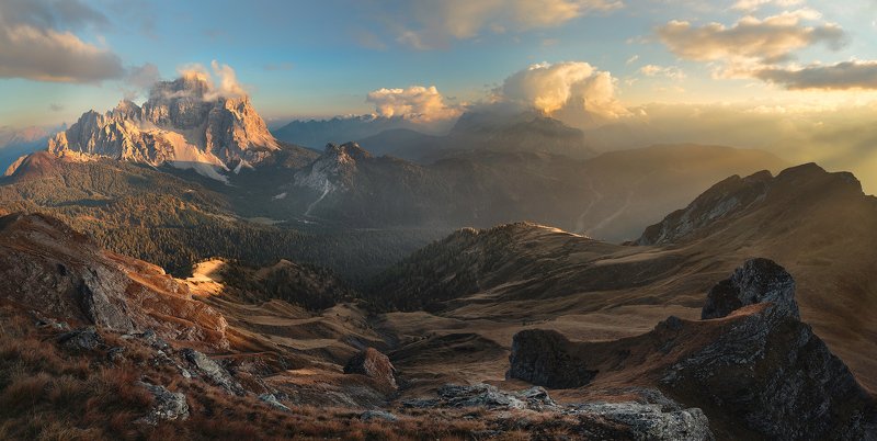 pelmo, civetta, dolomites, autumn, mountain, italy, adventure, rock,sky, clouds, Monte Pelmo фото превью