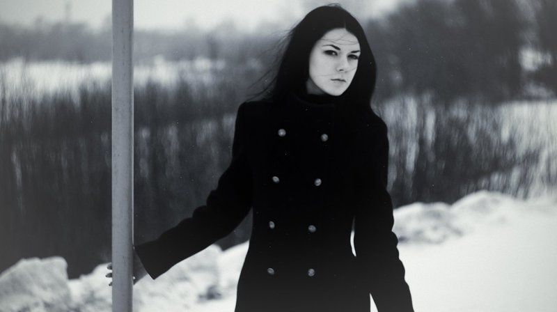 девушка, мрачно, черный, darkwave, минор Дарквэйв фото превью