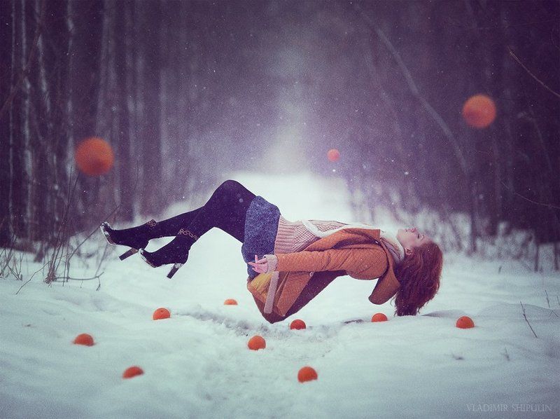 forest,girl,beauty,people,vladimir,nature,зима,снег,лес,snow,art,photos,фото,люди,арт,levitation,oranges,владимир,апельсины,shipulin,шипулин snow... фото превью