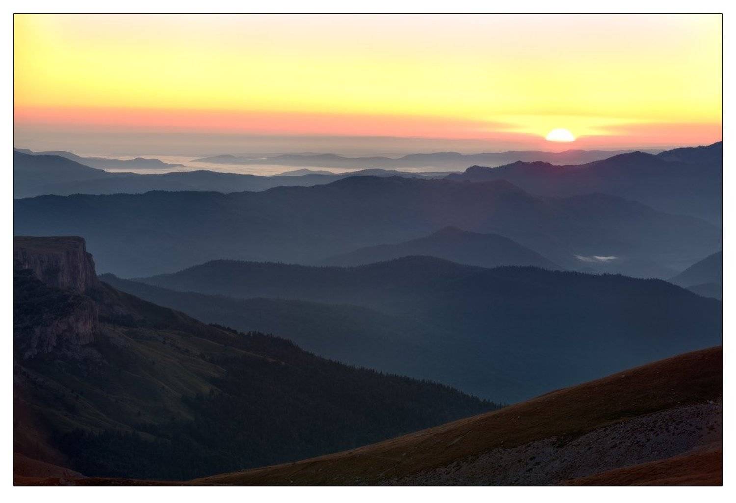 оштен, лаго-наки, адыгея, утро, рассвет, горы, Дмитрий Монастырский