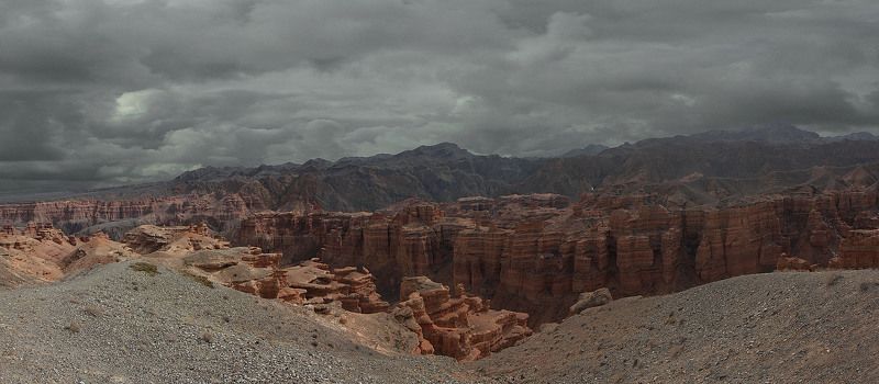 каньон, тучи, дилина Долина ведьм. фото превью