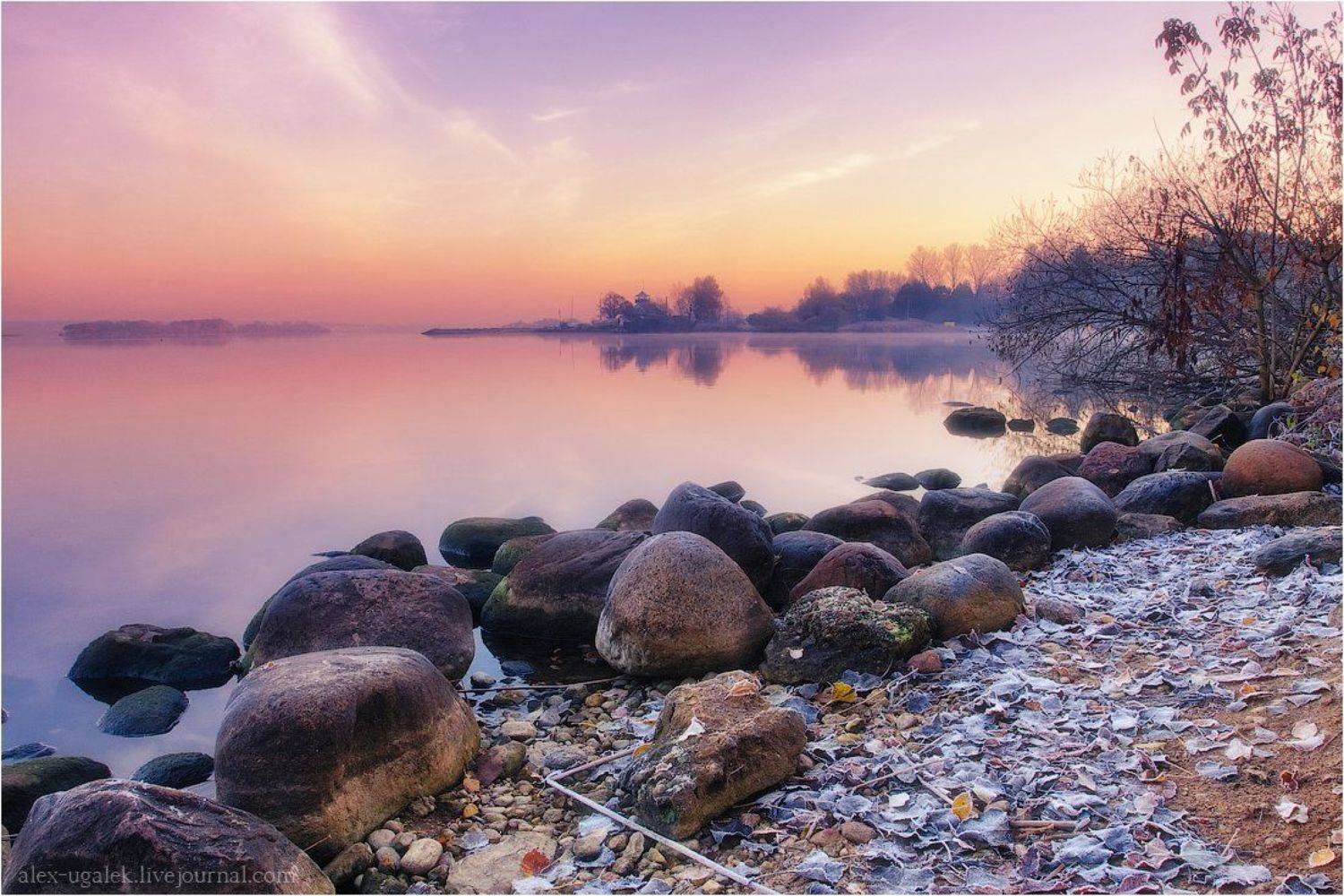 минское, море, рассвет, утро, небо, вода, Алексей Угальников