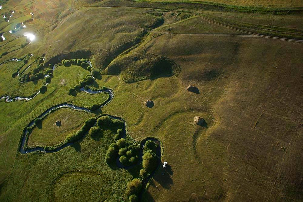 казахстан, кугалы, река, аэро, aerial, Борис Резванцев