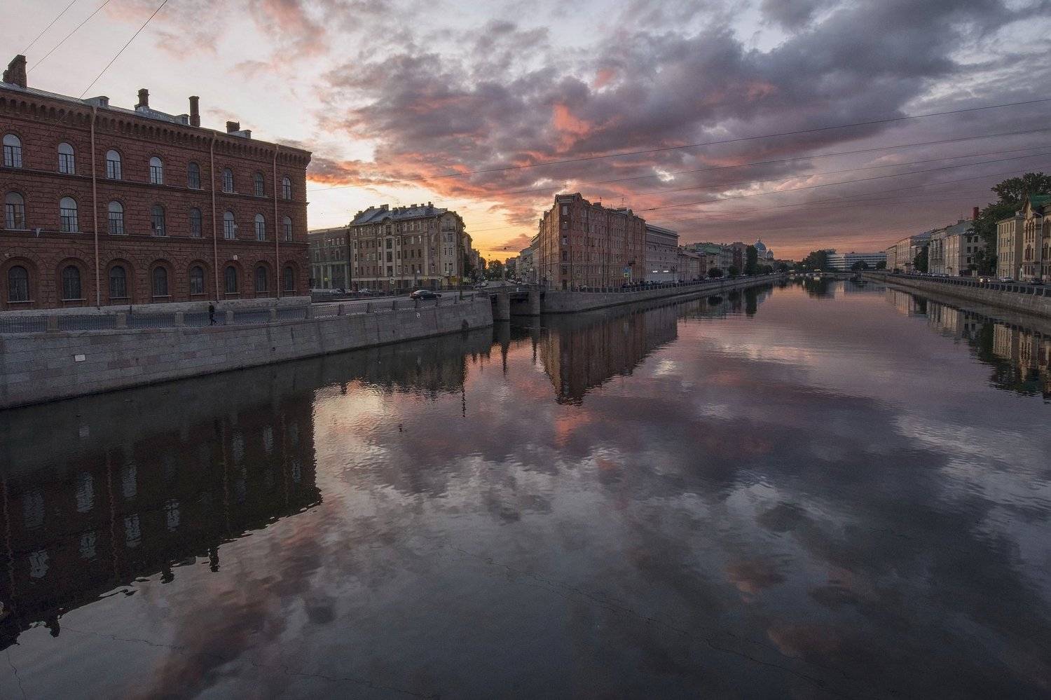 рассвет, утро, фонтанка, питер, Sergey