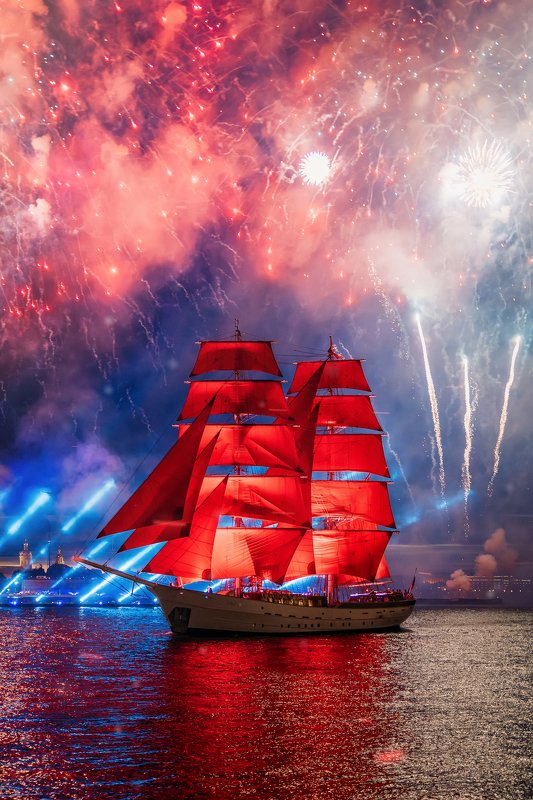 #алыепаруса #спб #питер #город #река Алые Паруса фото превью