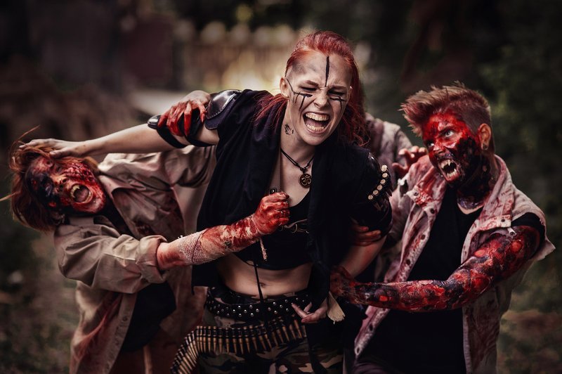 зомби, ужас, триллер, кровь Жаль нет ружья! фото превью