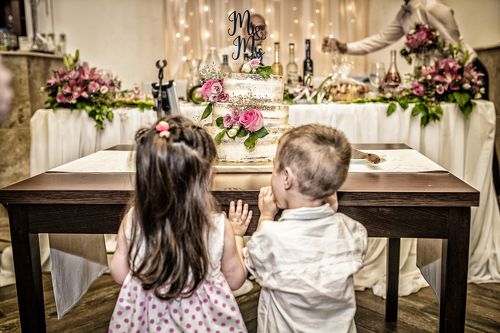 a wedding cake