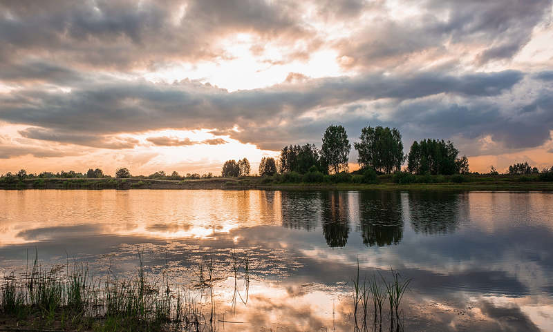 Красивый закат на Зелёном озере... фото превью