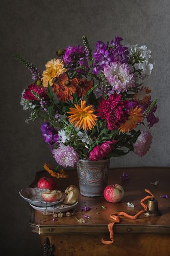 Яблочки-цветочки