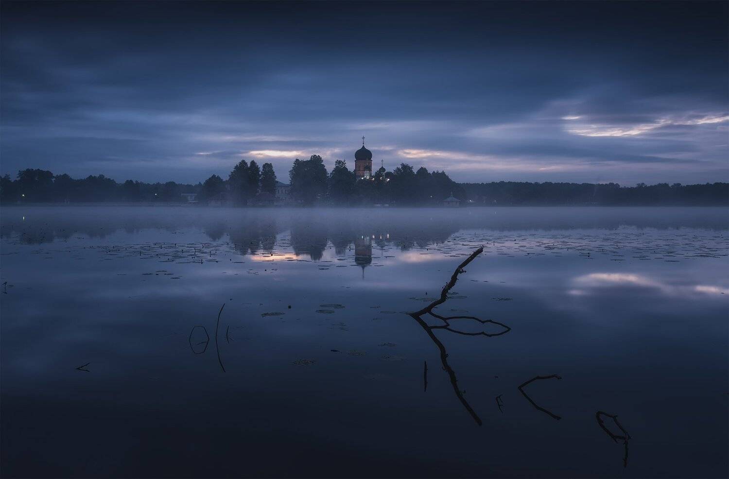 утро, рассвет, природа, туман, река, Виталий Левыкин