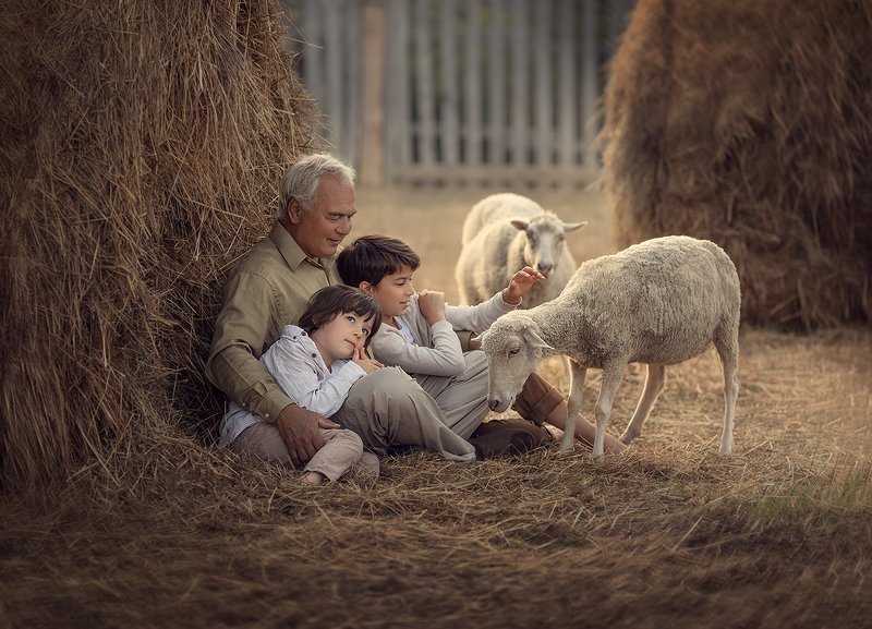 С дедушкой фото превью