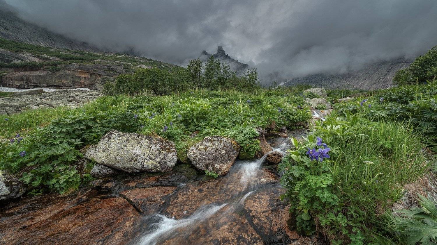 природа, пейзаж, горы, озеро, небо, Дамир Белоколенко