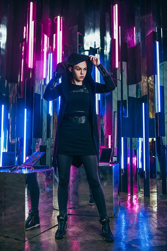портрет, модель, арт, art Киберпанк фото превью
