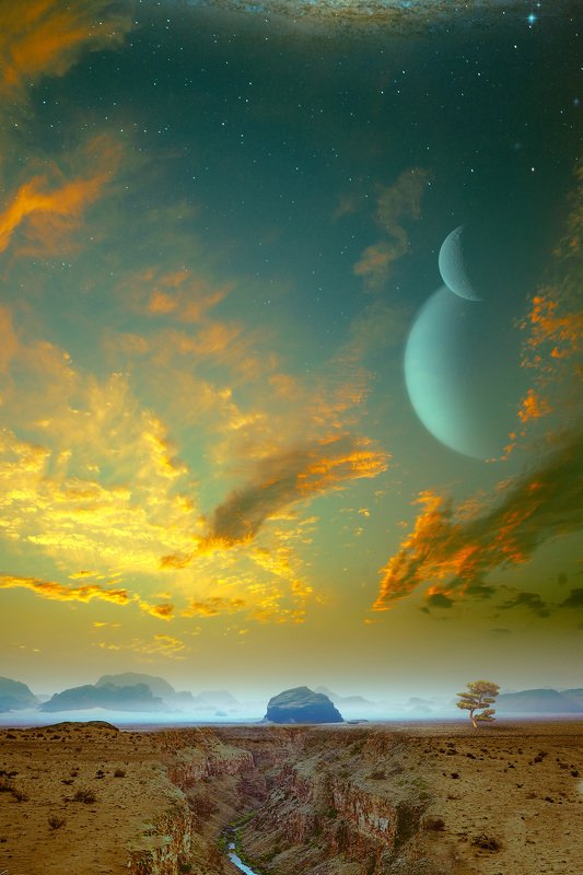Закат на Глизе 667 Cc. Из серии CyberDreams фото превью