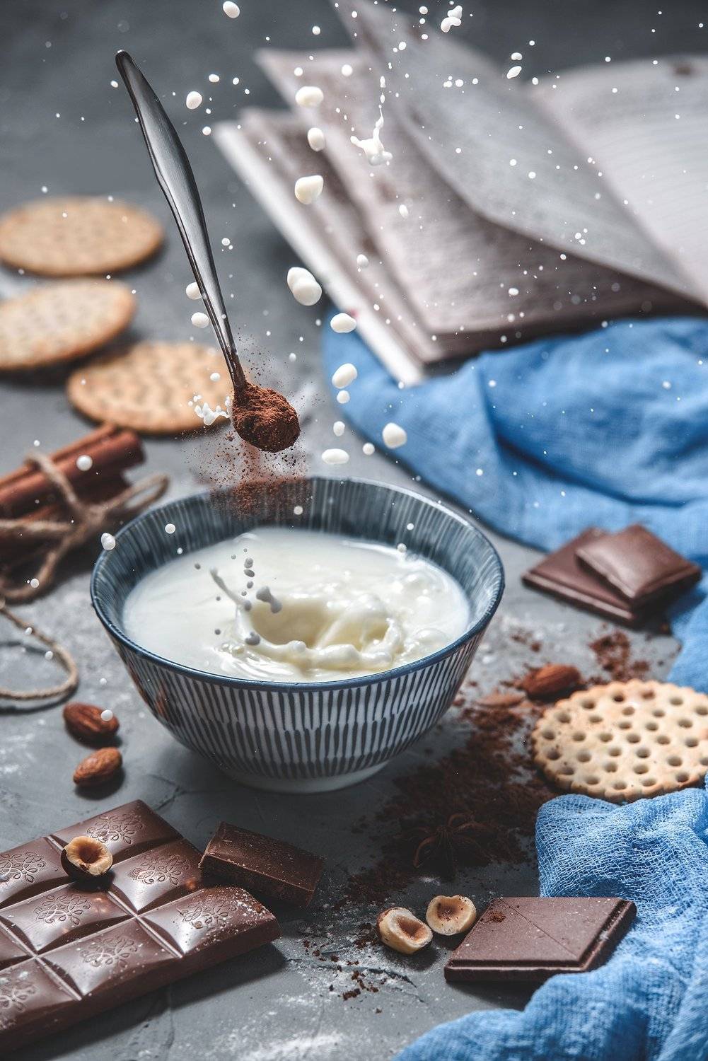 молоко, фудфото, всплеск, еда, шоколад, левитация, Оксана Гимранова